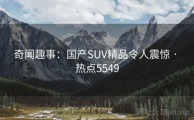 奇闻趣事：国产SUV精品令人震惊 · 热点5549